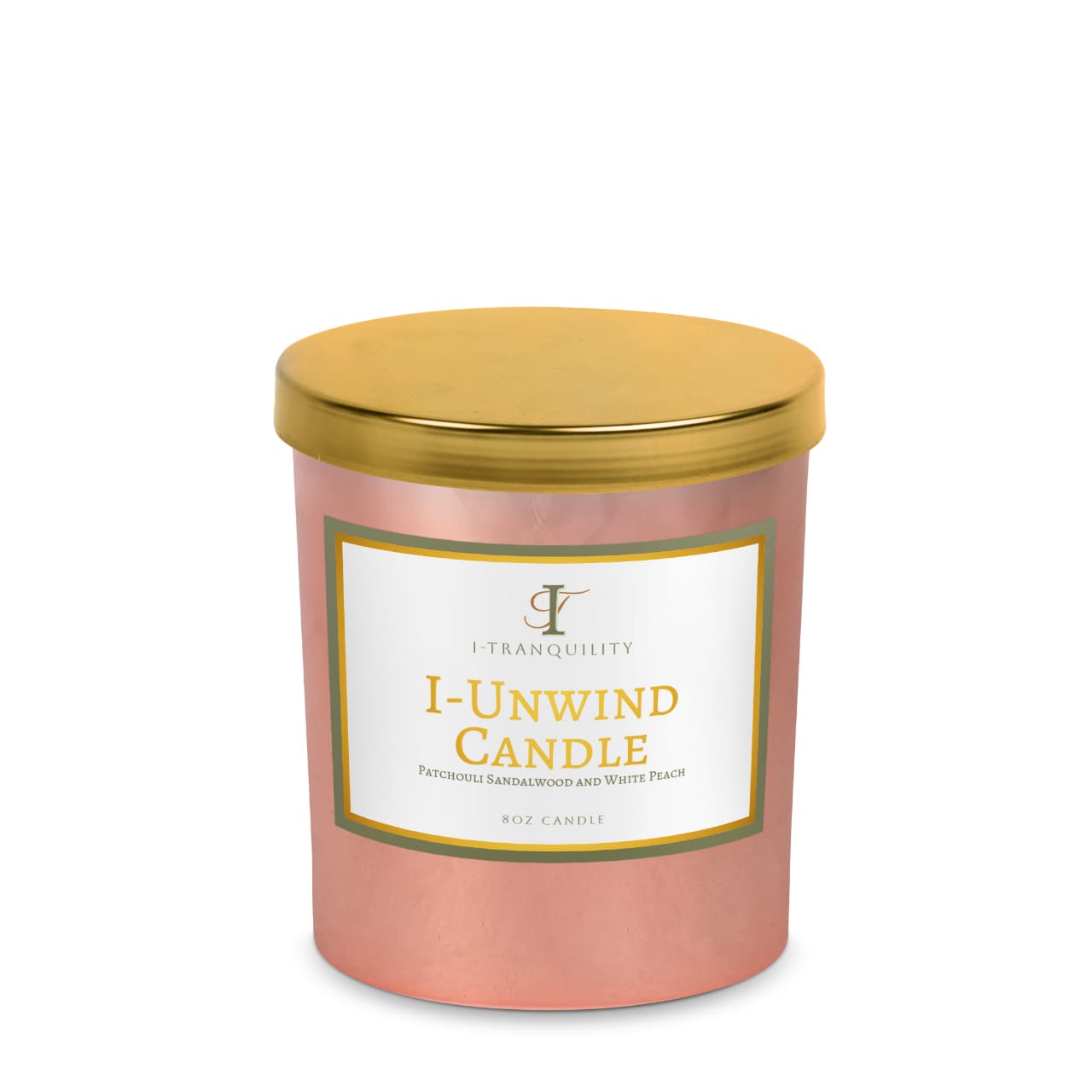 I-Unwind (Patchouli and Peach) candle